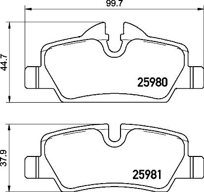 Brembo P 06 090 - Kit pastiglie freno, Freno a disco autozon.pro