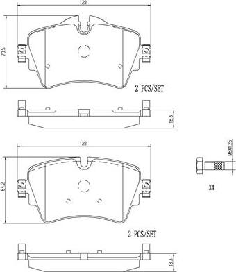 Brembo P06092N - Kit pastiglie freno, Freno a disco autozon.pro