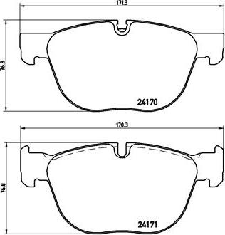 Brembo P 06 049X - Kit pastiglie freno, Freno a disco autozon.pro