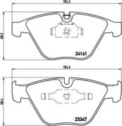 Brembo P 06 045 - Kit pastiglie freno, Freno a disco autozon.pro