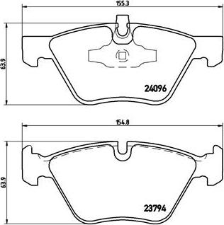 Brembo P 06 040X - Kit pastiglie freno, Freno a disco autozon.pro