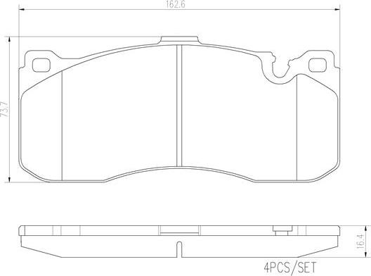 Brembo P06041N - Kit pastiglie freno, Freno a disco autozon.pro