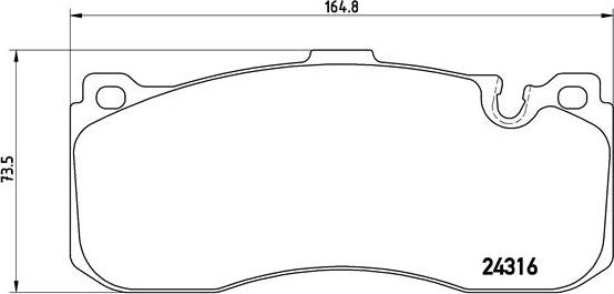 Brembo P 06 041 - Kit pastiglie freno, Freno a disco autozon.pro