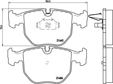 Brembo P 06 048 - Kit pastiglie freno, Freno a disco autozon.pro