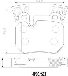 Brembo P06059N - Kit pastiglie freno, Freno a disco autozon.pro