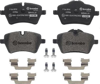 Brembo P 06 051X - Kit pastiglie freno, Freno a disco autozon.pro