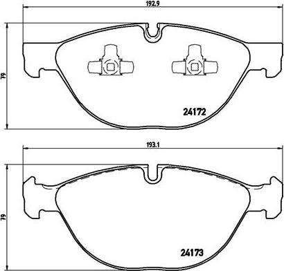 Brembo P 06 058 - Kit pastiglie freno, Freno a disco autozon.pro