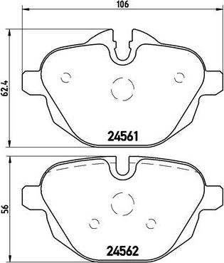 Brembo P 06 064X - Kit pastiglie freno, Freno a disco autozon.pro