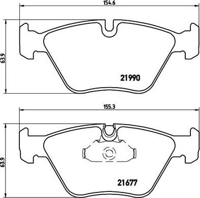 Brembo P 06 065 - Kit pastiglie freno, Freno a disco autozon.pro