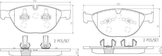 Brembo P06066N - Kit pastiglie freno, Freno a disco autozon.pro