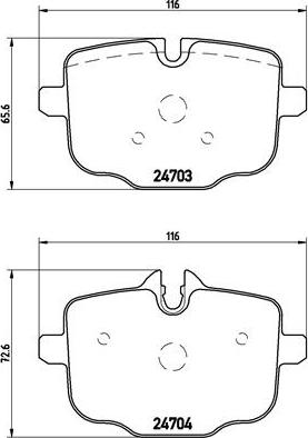 Brembo P 06 061 - Kit pastiglie freno, Freno a disco autozon.pro