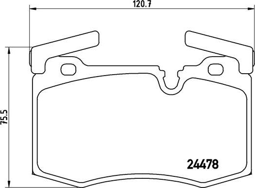 Brembo P 06 068 - Kit pastiglie freno, Freno a disco autozon.pro