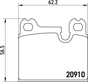 Brembo P 06 005 - Kit pastiglie freno, Freno a disco autozon.pro