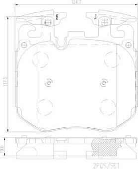 Brembo P06106N - Kit pastiglie freno, Freno a disco autozon.pro