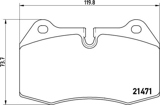 Brembo P 06 018 - Kit pastiglie freno, Freno a disco autozon.pro