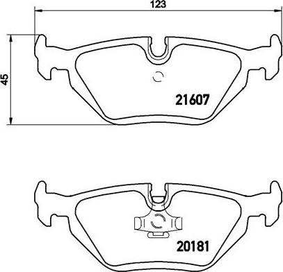 Brembo P 06 013 - Kit pastiglie freno, Freno a disco autozon.pro