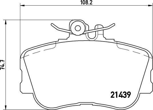 Brembo P 06 017 - Kit pastiglie freno, Freno a disco autozon.pro