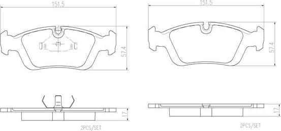 Brembo P06089N - Kit pastiglie freno, Freno a disco autozon.pro