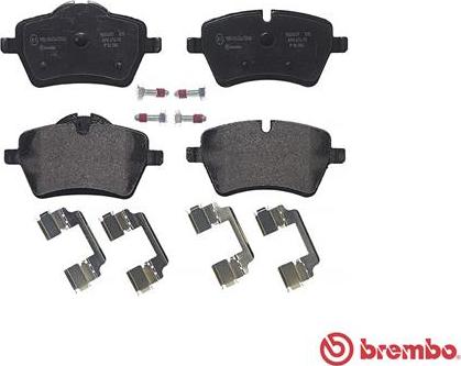 Brembo P 06 086 - Kit pastiglie freno, Freno a disco autozon.pro