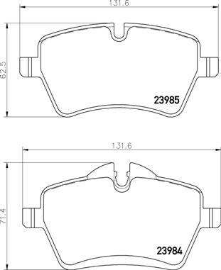 Brembo P 06 086 - Kit pastiglie freno, Freno a disco autozon.pro