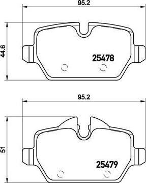 Brembo P 06 080 - Kit pastiglie freno, Freno a disco autozon.pro