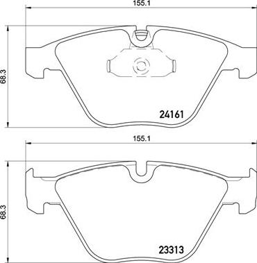 Brembo P 06 081 - Kit pastiglie freno, Freno a disco autozon.pro