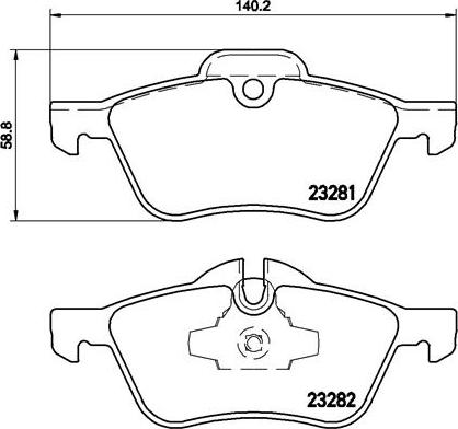 Brembo P 06 030 - Kit pastiglie freno, Freno a disco autozon.pro