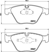 Brembo P 06 031 - Kit pastiglie freno, Freno a disco autozon.pro