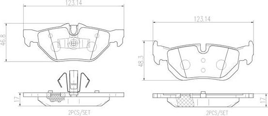 Brembo P06038N - Kit pastiglie freno, Freno a disco autozon.pro