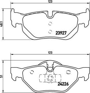 Brembo P 06 038X - Kit pastiglie freno, Freno a disco autozon.pro