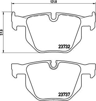 Brembo P 06 033 - Kit pastiglie freno, Freno a disco autozon.pro