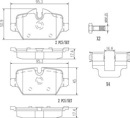 Brembo P06037N - Kit pastiglie freno, Freno a disco autozon.pro