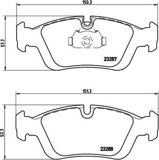 Brembo P 06 024 - Kit pastiglie freno, Freno a disco autozon.pro