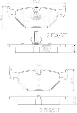 Brembo P06025N - Kit pastiglie freno, Freno a disco autozon.pro