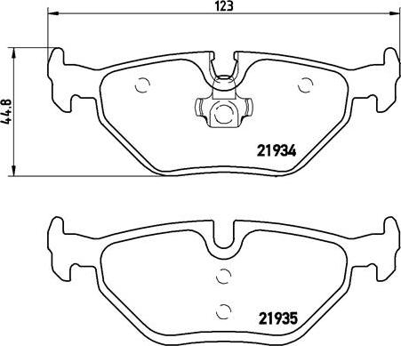 Brembo P 06 025 - Kit pastiglie freno, Freno a disco autozon.pro