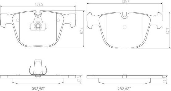 Brembo P06026N - Kit pastiglie freno, Freno a disco autozon.pro