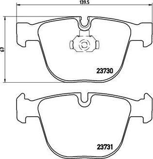 Brembo P 06 026 - Kit pastiglie freno, Freno a disco autozon.pro