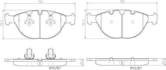 Brembo P06028N - Kit pastiglie freno, Freno a disco autozon.pro