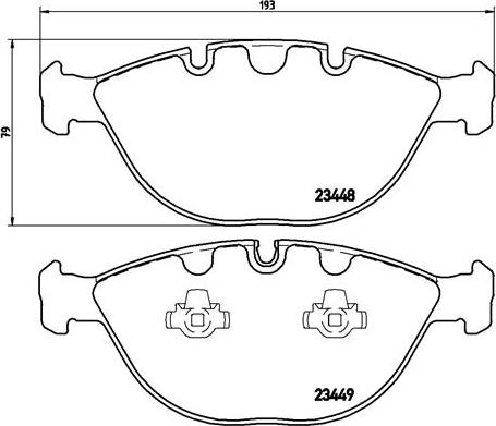 Brembo P 06 028 - Kit pastiglie freno, Freno a disco autozon.pro