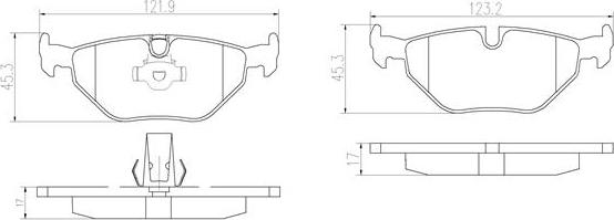 Brembo P06023N - Kit pastiglie freno, Freno a disco autozon.pro