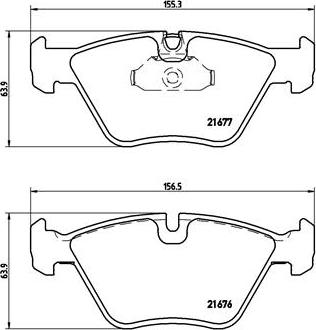 Brembo P 06 022 - Kit pastiglie freno, Freno a disco autozon.pro