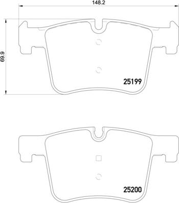 Brembo P 06 075 - Kit pastiglie freno, Freno a disco autozon.pro