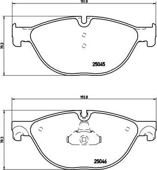 Brembo P 06 076 - Kit pastiglie freno, Freno a disco autozon.pro