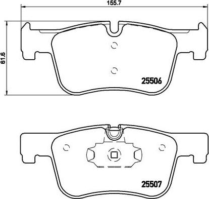 Brembo P 06 070 - Kit pastiglie freno, Freno a disco autozon.pro