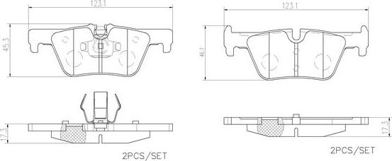 Brembo P06071N - Kit pastiglie freno, Freno a disco autozon.pro