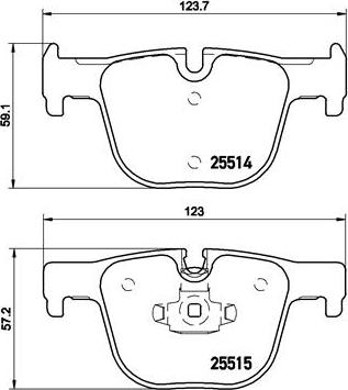 Brembo P 06 072 - Kit pastiglie freno, Freno a disco autozon.pro