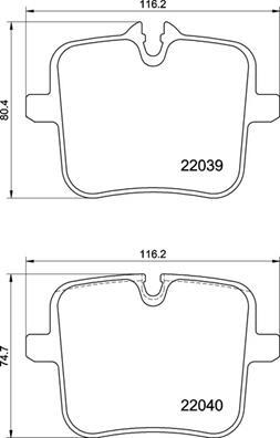 Brembo P 06 109 - Kit pastiglie freno, Freno a disco autozon.pro