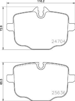 Brembo P 06 101 - Kit pastiglie freno, Freno a disco autozon.pro