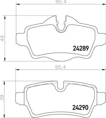 Brembo P 06 103 - Kit pastiglie freno, Freno a disco autozon.pro