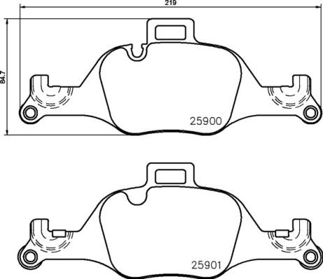 Brembo P 06 107 - Kit pastiglie freno, Freno a disco autozon.pro